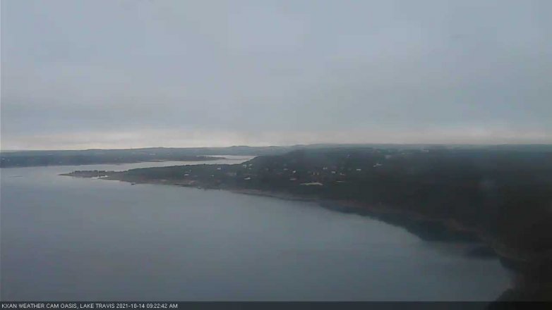 Lake Travis webcam, October 14, 2021 9:25 AM CT