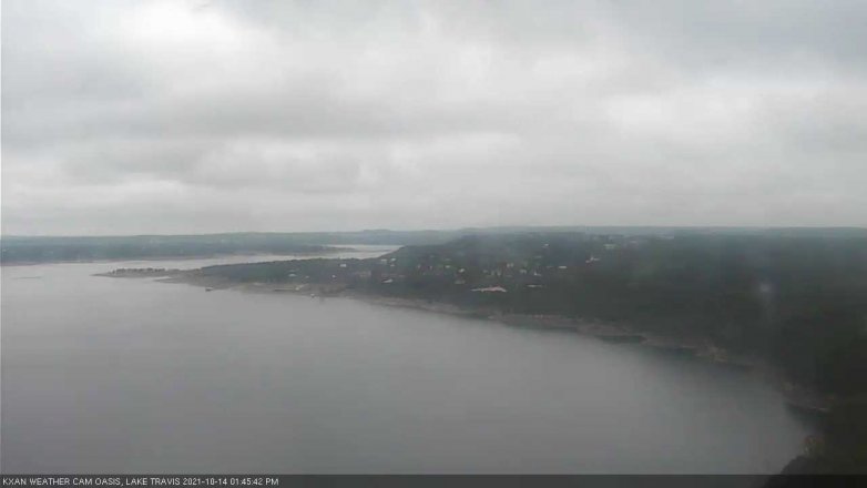Lake Travis webcam, October 14, 2021 1:45 PM CT