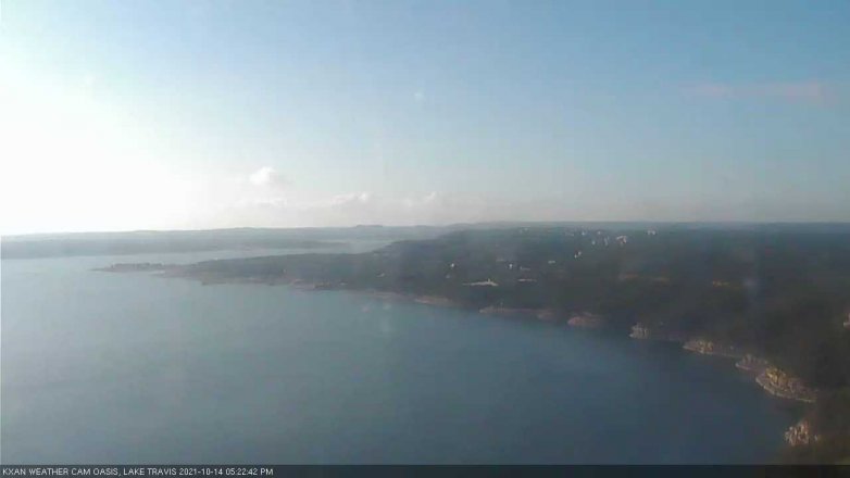 Lake Travis webcam, October 14, 2021 5:25 PM CT