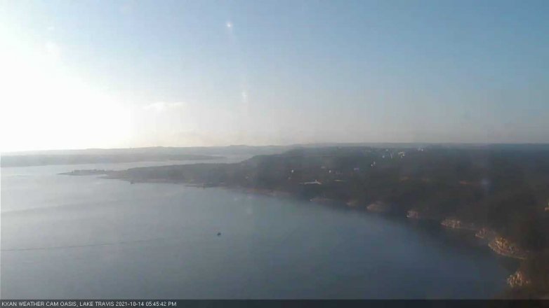 Lake Travis webcam, October 14, 2021 5:45 PM CT