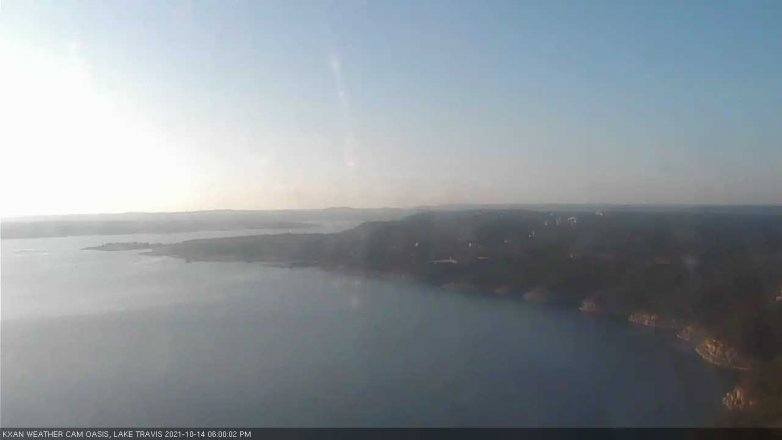 Lake Travis webcam, October 14, 2021 6:00 PM CT
