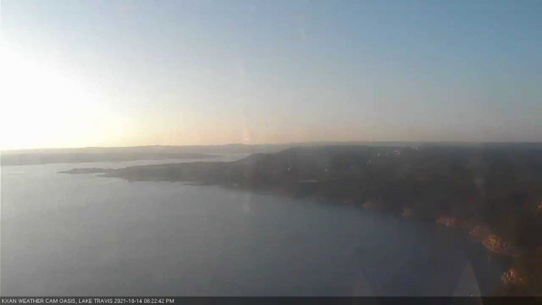 Lake Travis webcam, October 14, 2021 6:25 PM CT