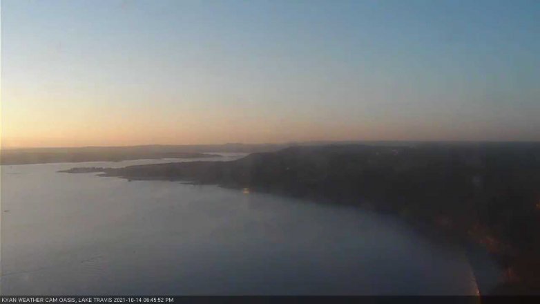 Lake Travis webcam, October 14, 2021 6:45 PM CT