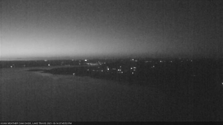 Lake Travis webcam, October 14, 2021 7:45 PM CT
