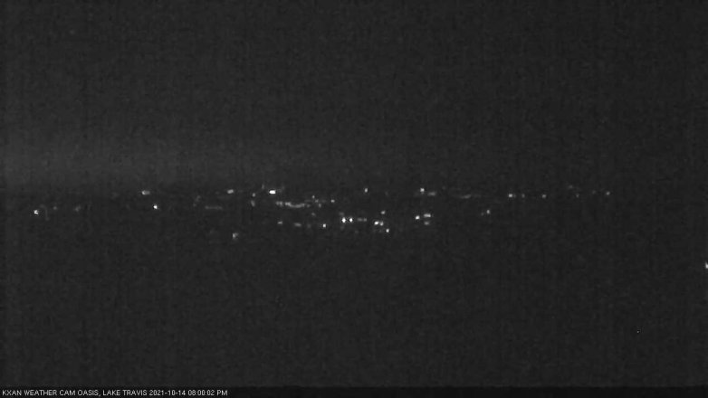 Lake Travis webcam, October 14, 2021 8:00 PM CT