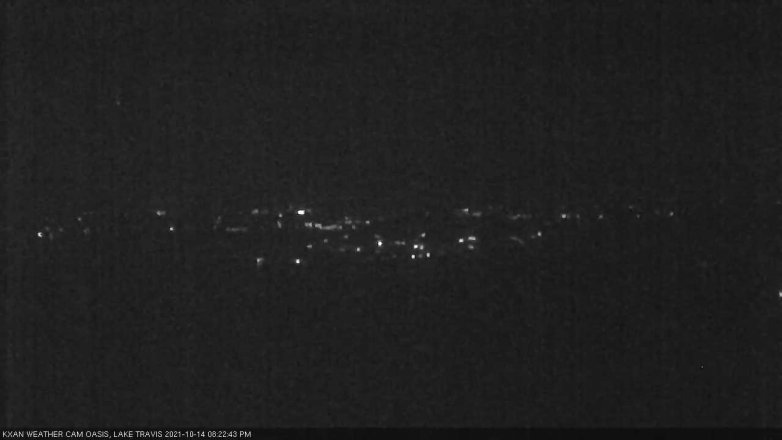 Lake Travis webcam, October 14, 2021 8:25 PM CT