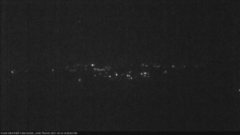 Lake Travis webcam, October 14, 2021 10:00 PM CT