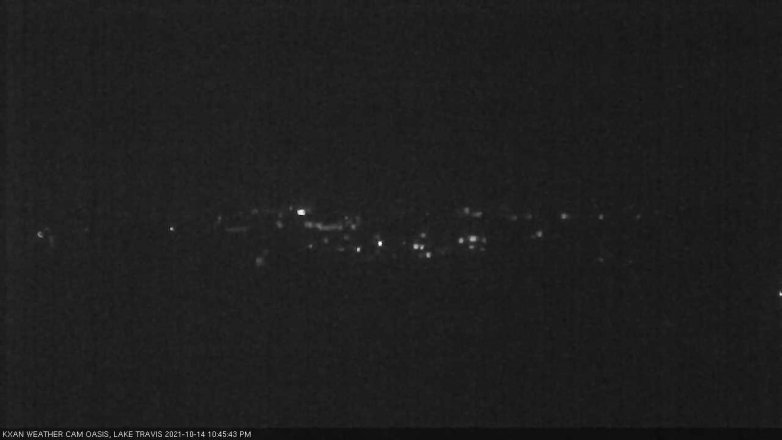 Lake Travis webcam, October 14, 2021 10:45 PM CT