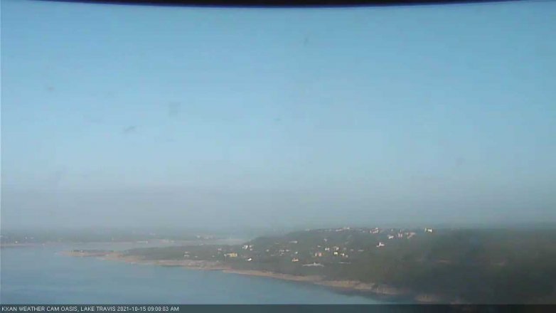 Lake Travis webcam, October 15, 2021 9:00 AM CT