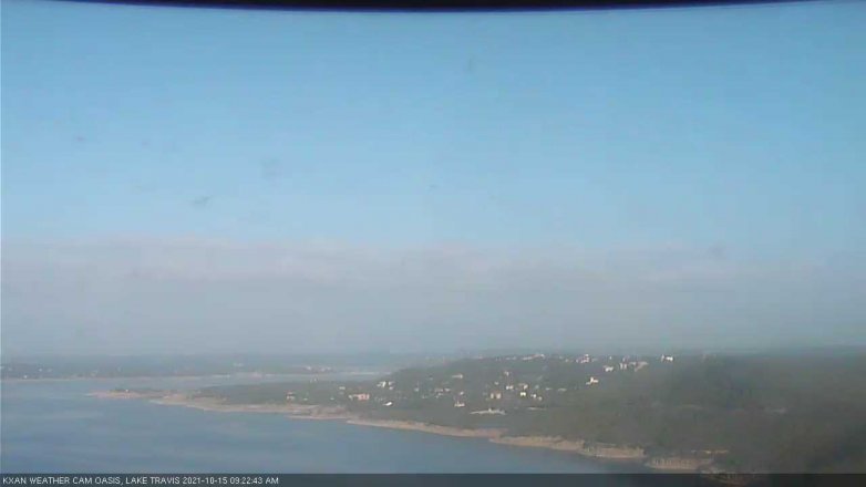Lake Travis webcam, October 15, 2021 9:25 AM CT