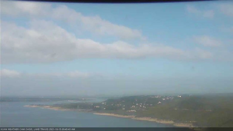 Lake Travis webcam, October 15, 2021 9:45 AM CT