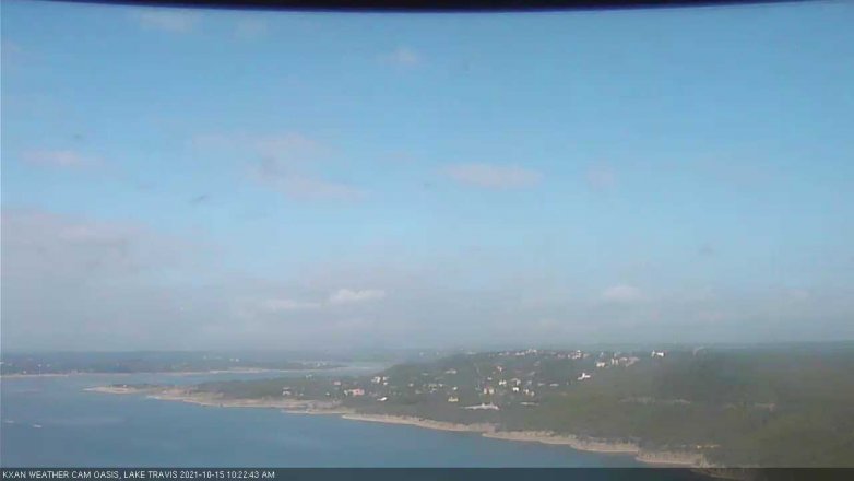 Lake Travis webcam, October 15, 2021 10:25 AM CT