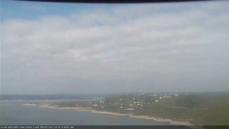 Lake Travis webcam, October 15, 2021 11:00 AM CT