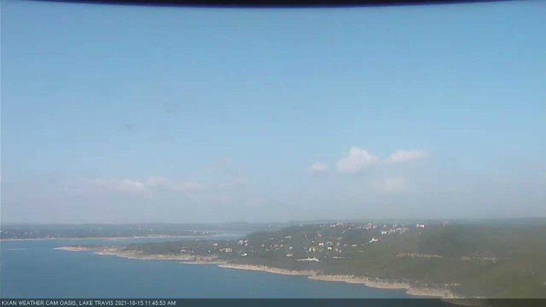 Lake Travis webcam, October 15, 2021 11:45 AM CT