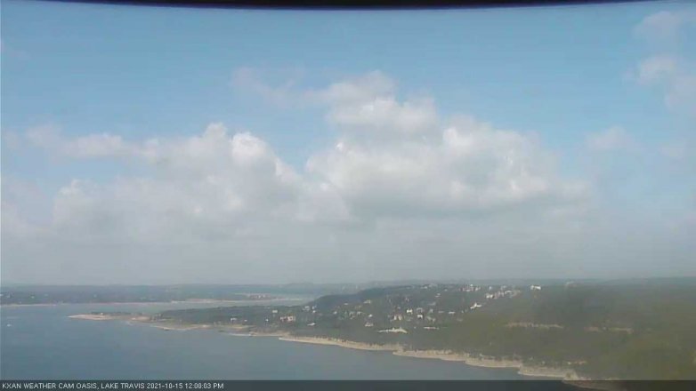 Lake Travis webcam, October 15, 2021 12:00 PM CT