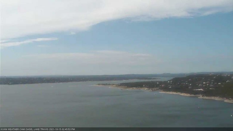 Lake Travis webcam, October 15, 2021 2:45 PM CT