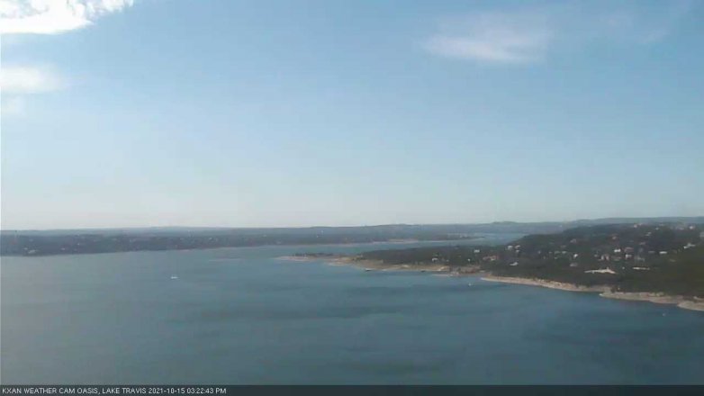 Lake Travis webcam, October 15, 2021 3:25 PM CT