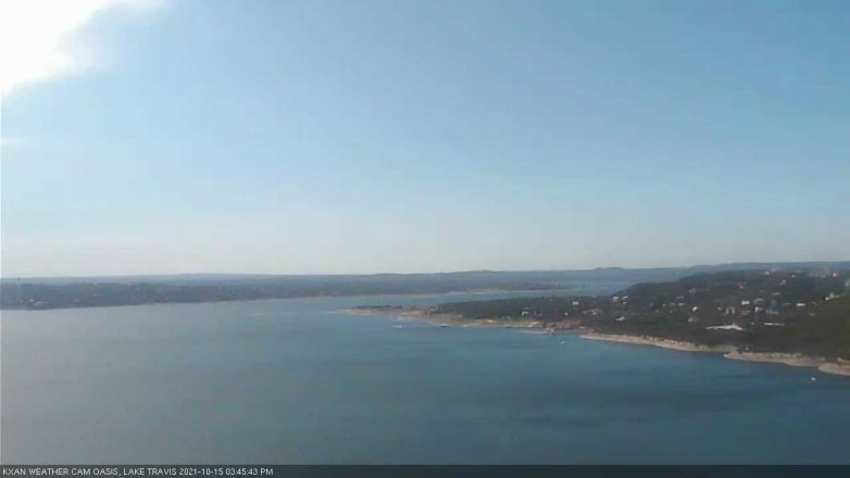 Lake Travis webcam, October 15, 2021 3:45 PM CT