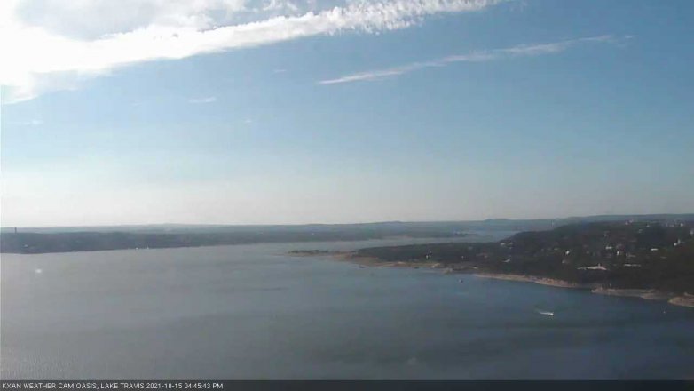 Lake Travis webcam, October 15, 2021 4:45 PM CT
