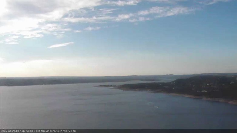Lake Travis webcam, October 15, 2021 5:25 PM CT