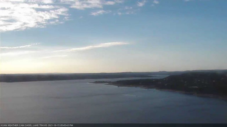 Lake Travis webcam, October 15, 2021 5:45 PM CT
