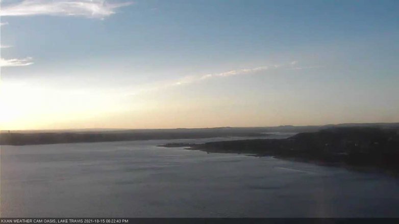 Lake Travis webcam, October 15, 2021 6:25 PM CT