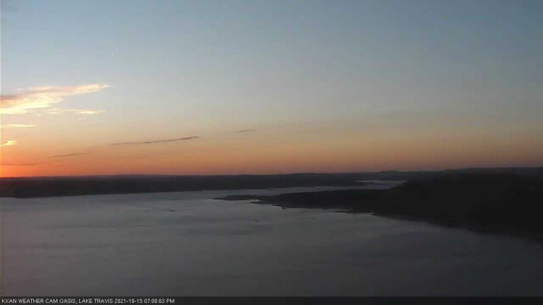 Lake Travis webcam, October 15, 2021 7:00 PM CT