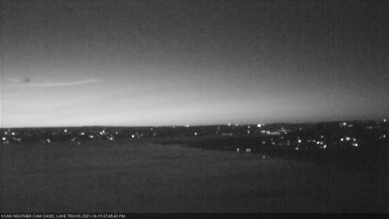 Lake Travis webcam, October 15, 2021 7:45 PM CT