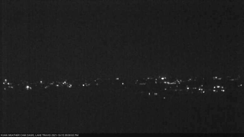 Lake Travis webcam, October 15, 2021 9:00 PM CT
