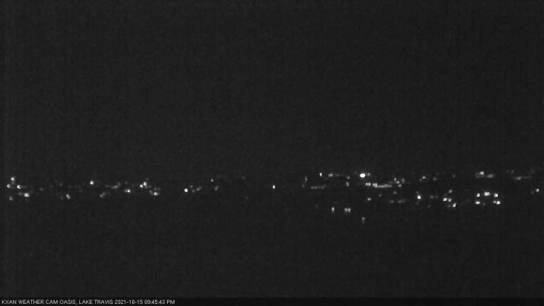 Lake Travis webcam, October 15, 2021 9:45 PM CT