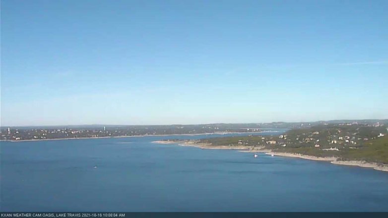 Lake Travis webcam, October 16, 2021 10:00 AM CT