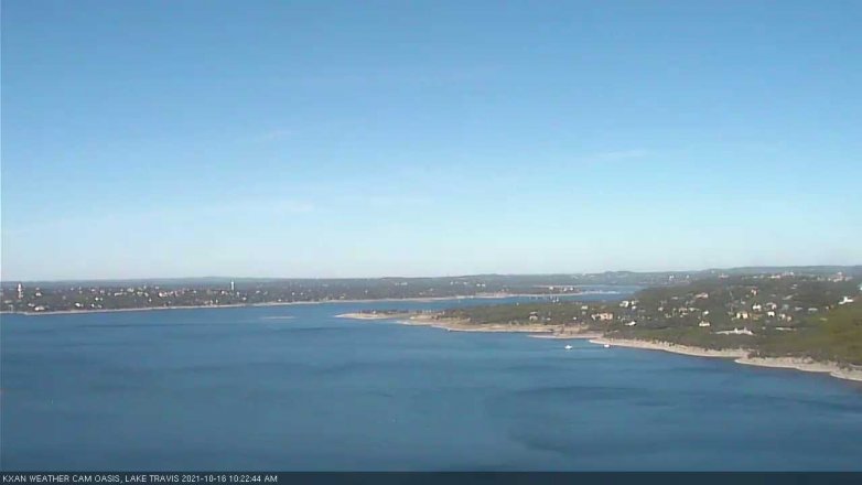 Lake Travis webcam, October 16, 2021 10:25 AM CT