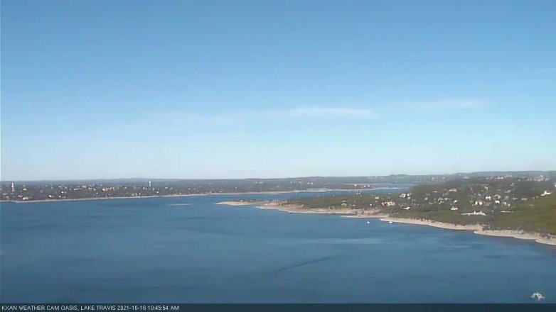 Lake Travis webcam, October 16, 2021 10:45 AM CT