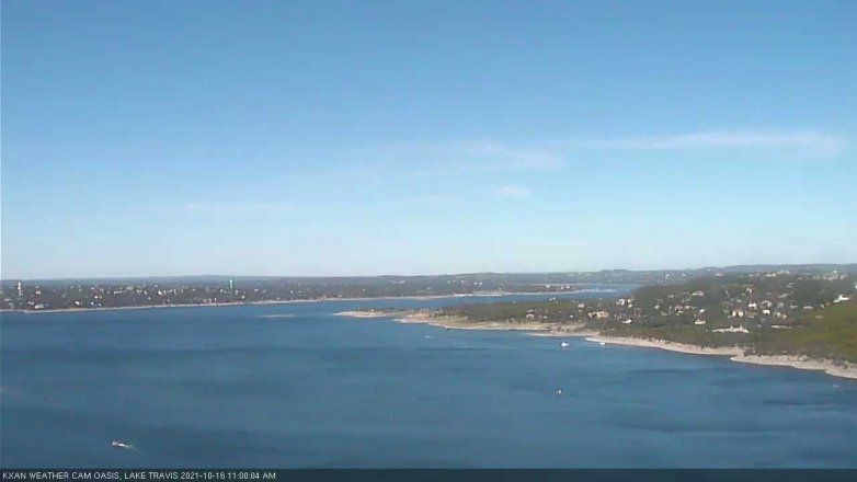 Lake Travis webcam, October 16, 2021 11:00 AM CT