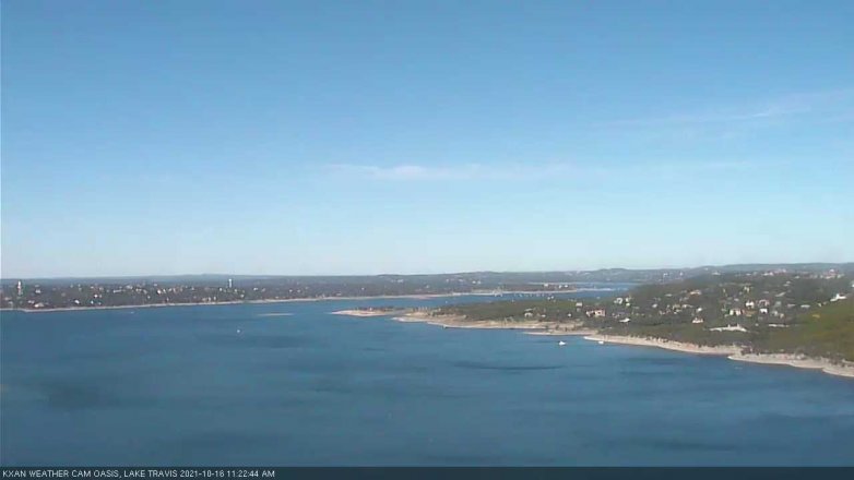 Lake Travis webcam, October 16, 2021 11:25 AM CT