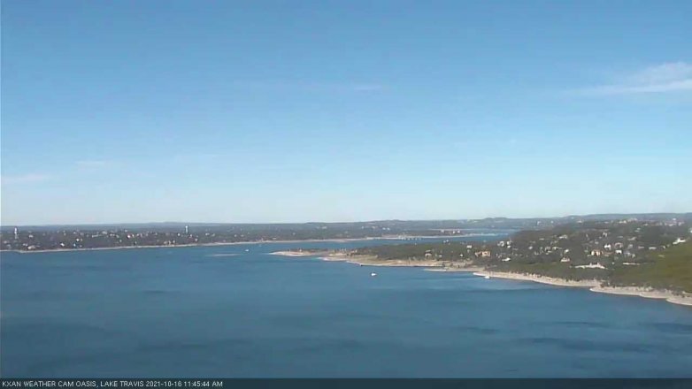 Lake Travis webcam, October 16, 2021 11:45 AM CT
