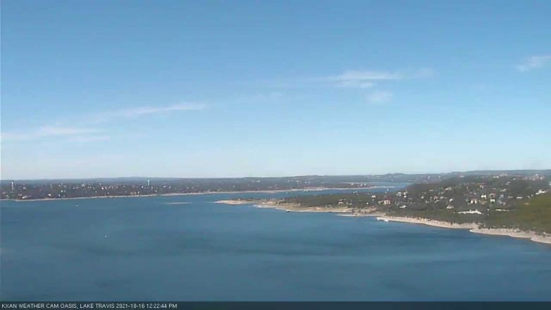 Lake Travis webcam, October 16, 2021 12:25 PM CT