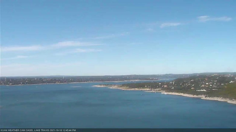 Lake Travis webcam, October 16, 2021 12:45 PM CT
