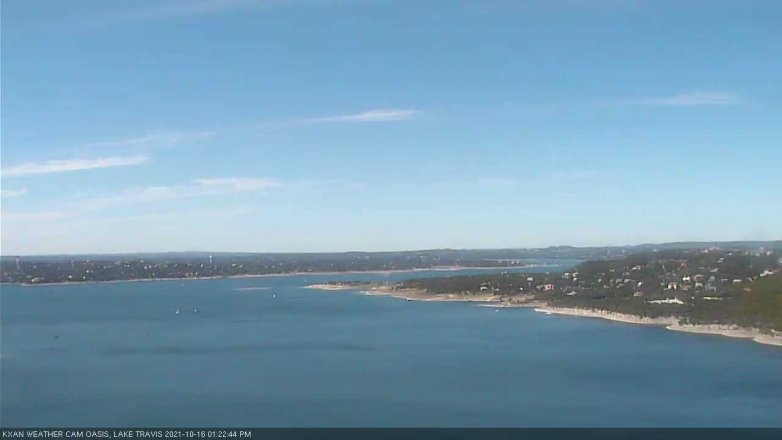 Lake Travis webcam, October 16, 2021 1:25 PM CT