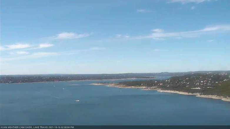 Lake Travis webcam, October 16, 2021 2:00 PM CT