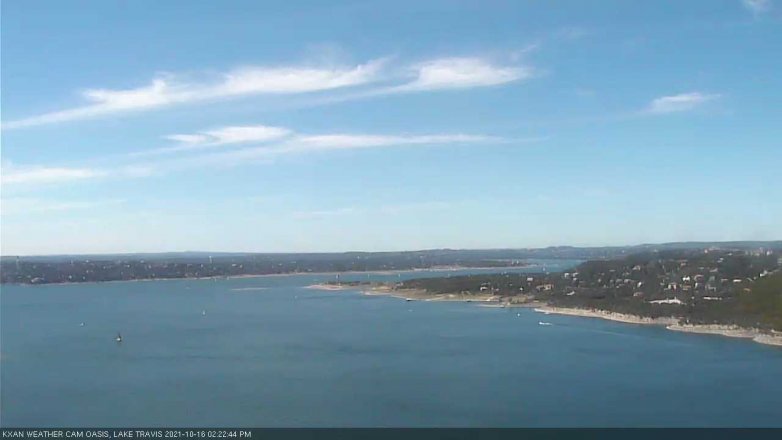 Lake Travis webcam, October 16, 2021 2:25 PM CT