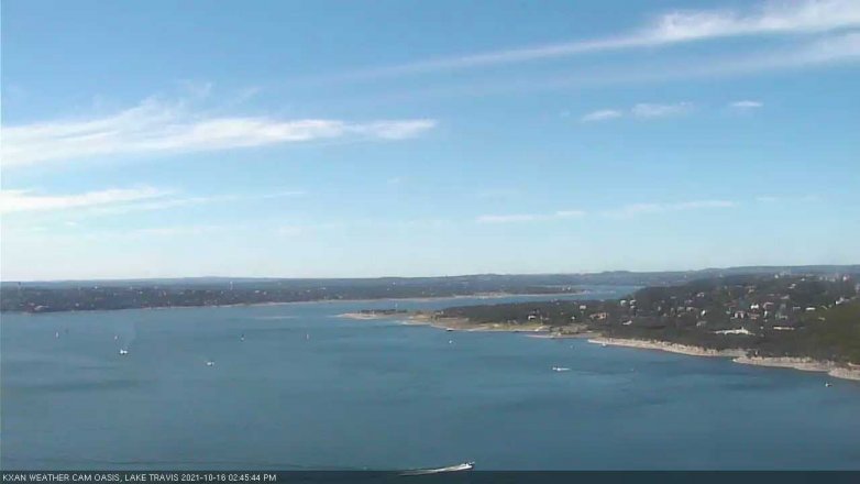 Lake Travis webcam, October 16, 2021 2:45 PM CT