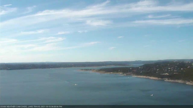 Lake Travis webcam, October 16, 2021 4:00 PM CT