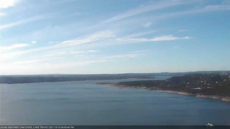 Lake Travis webcam, October 16, 2021 4:45 PM CT