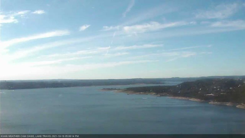 Lake Travis webcam, October 16, 2021 5:00 PM CT
