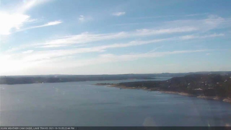 Lake Travis webcam, October 16, 2021 5:25 PM CT