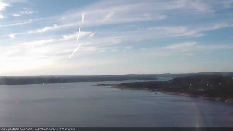 Lake Travis webcam, October 16, 2021 5:45 PM CT