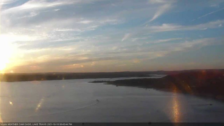 Lake Travis webcam, October 16, 2021 6:45 PM CT