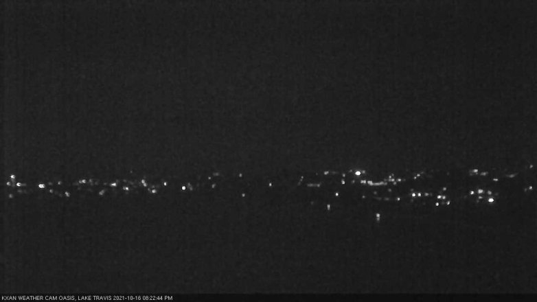 Lake Travis webcam, October 16, 2021 8:25 PM CT