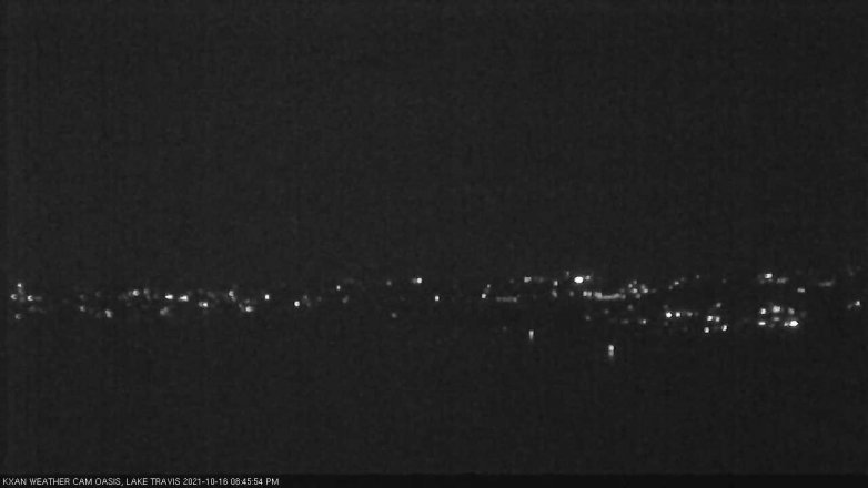 Lake Travis webcam, October 16, 2021 8:45 PM CT